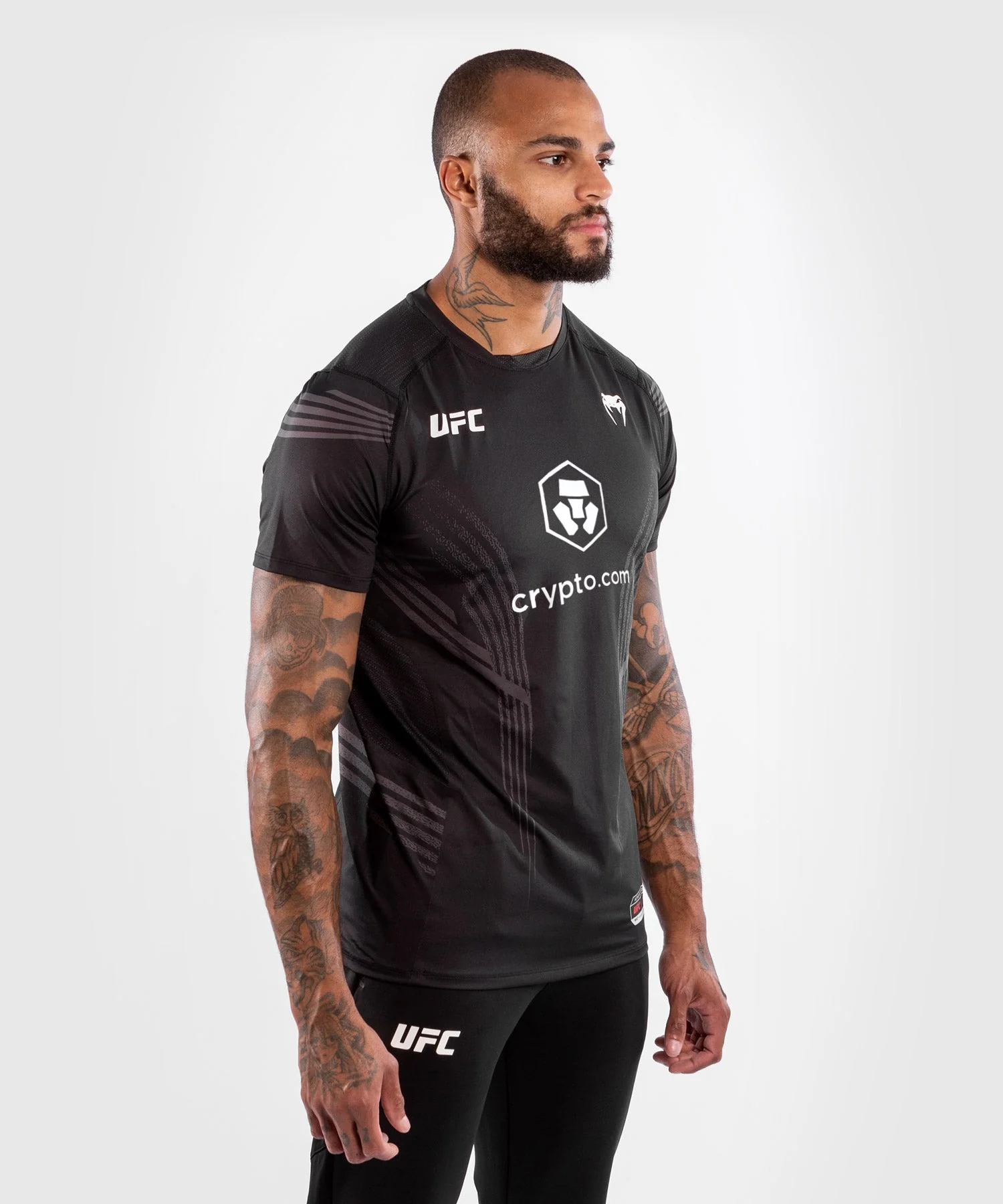 T-shirt Technique Homme UFC Venum Authentic Fight Night - Noir - Image 3