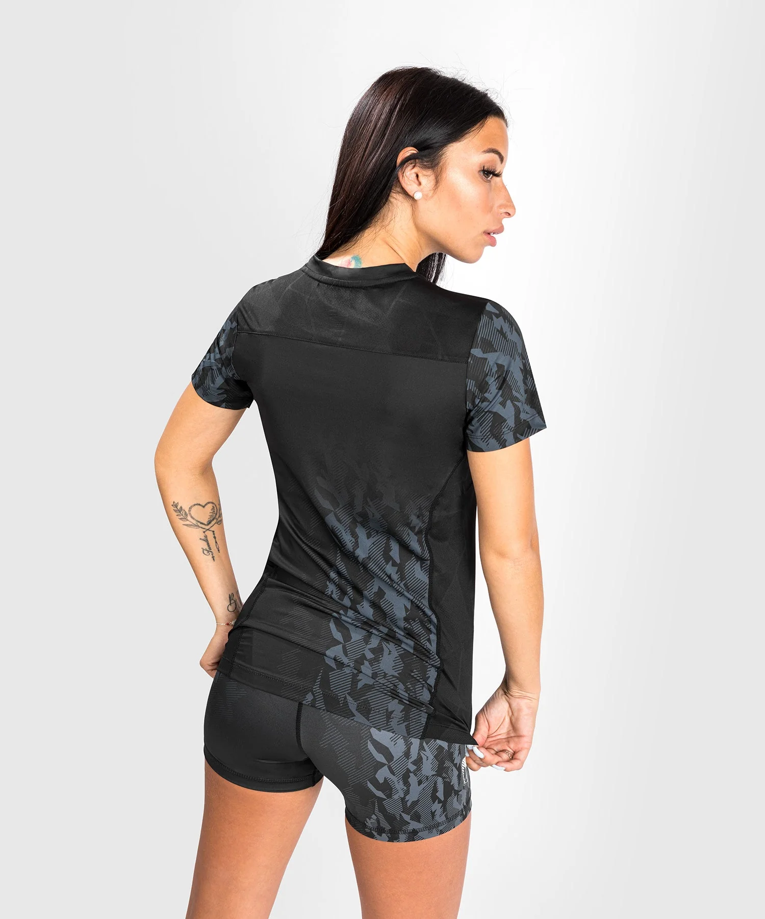 T-shirt Technique Manches Courtes Femme UFC Venum Authentic Fight Week - Noir - Image 2