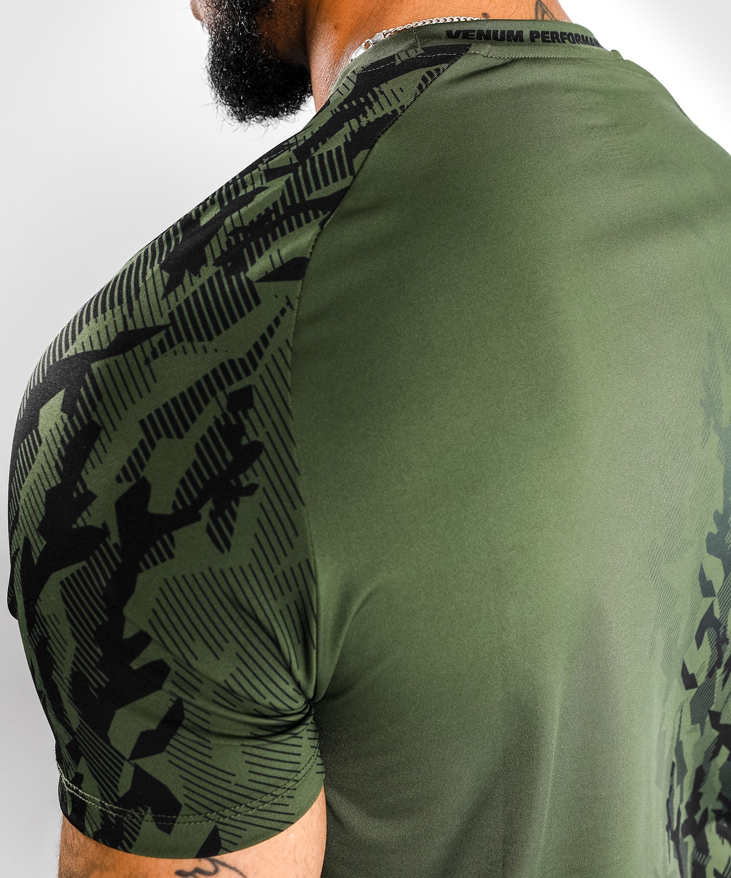 T-shirt Technique Manches Courtes Homme UFC Venum Authentic Fight Week - Kaki - Image 7