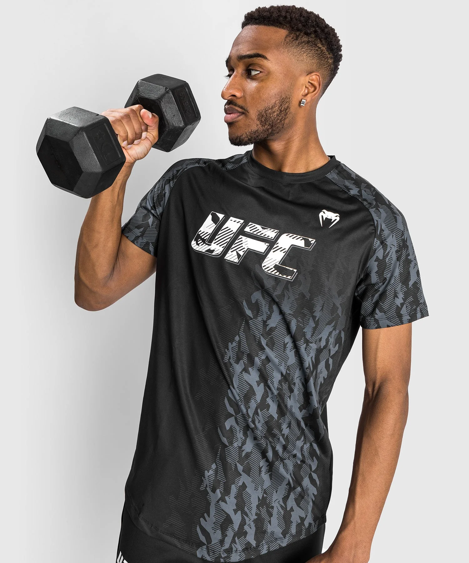 T-shirt Technique Manches Courtes Homme UFC Venum Authentic Fight Week - Noir - Image 3