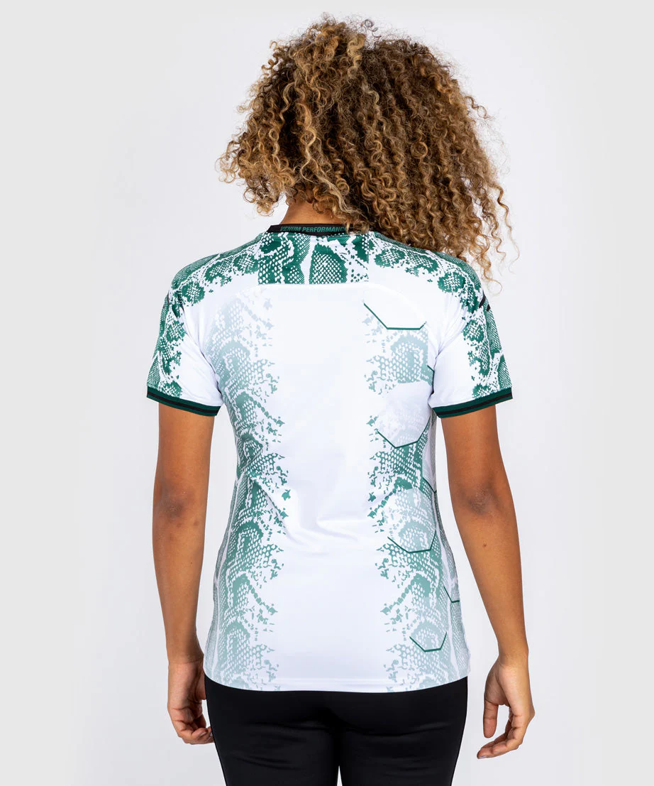 T-shirt Technique pour Femme UFC Adrenaline by Venum Authentic Fight Night - Emerald Edition - Vert/Blanc - Image 2