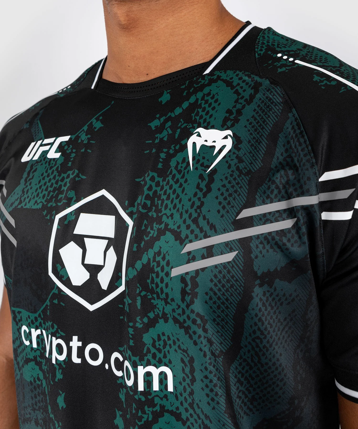 T-shirt Technique pour Hommes UFC Adrenaline by Venum Authentic Fight Night - Emerald Edition - Vert/Noir - Image 5