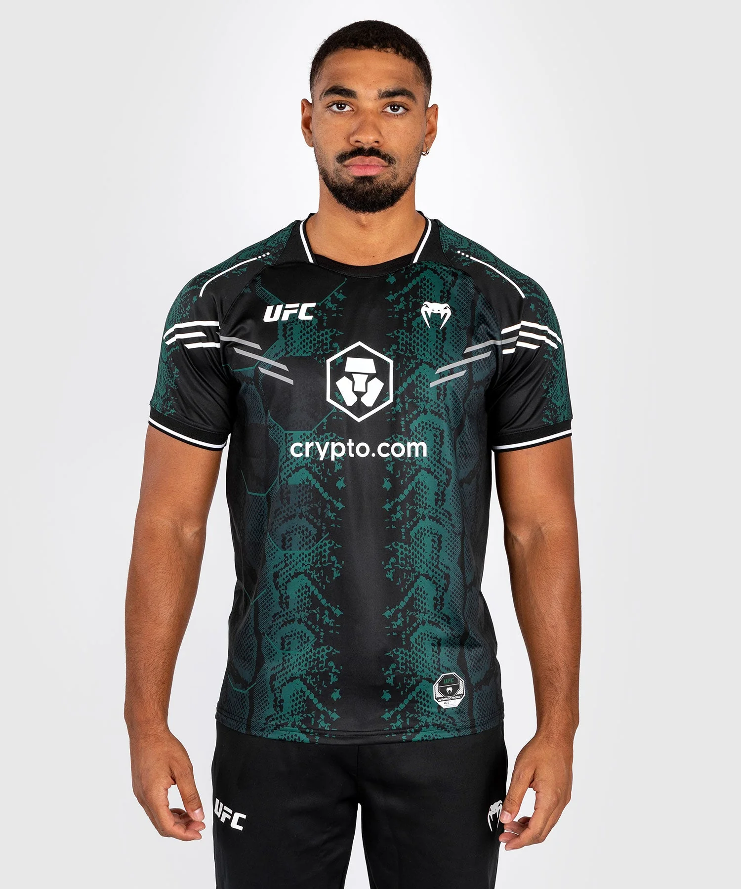 T-shirt Technique pour Hommes UFC Adrenaline by Venum Authentic Fight Night - Emerald Edition - Vert/Noir - Image 9