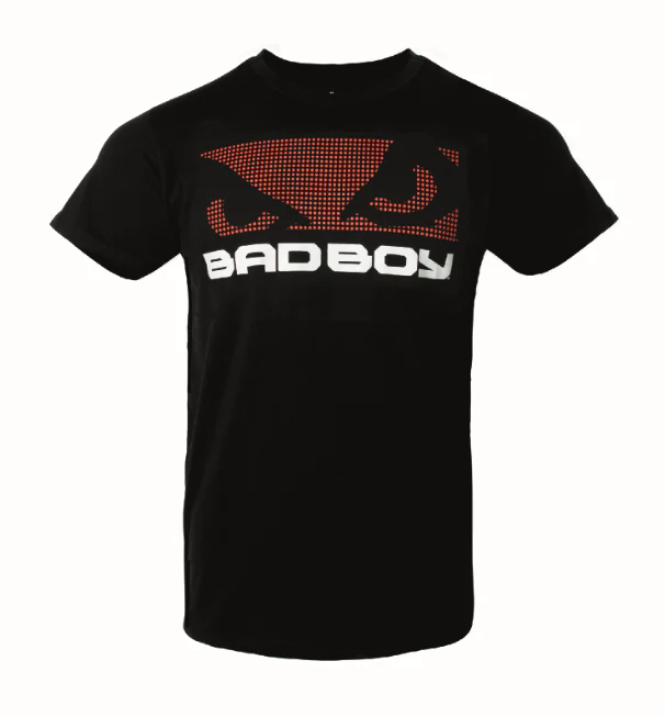 T-shirt Texturé Bad Boy - Noir/Rouge