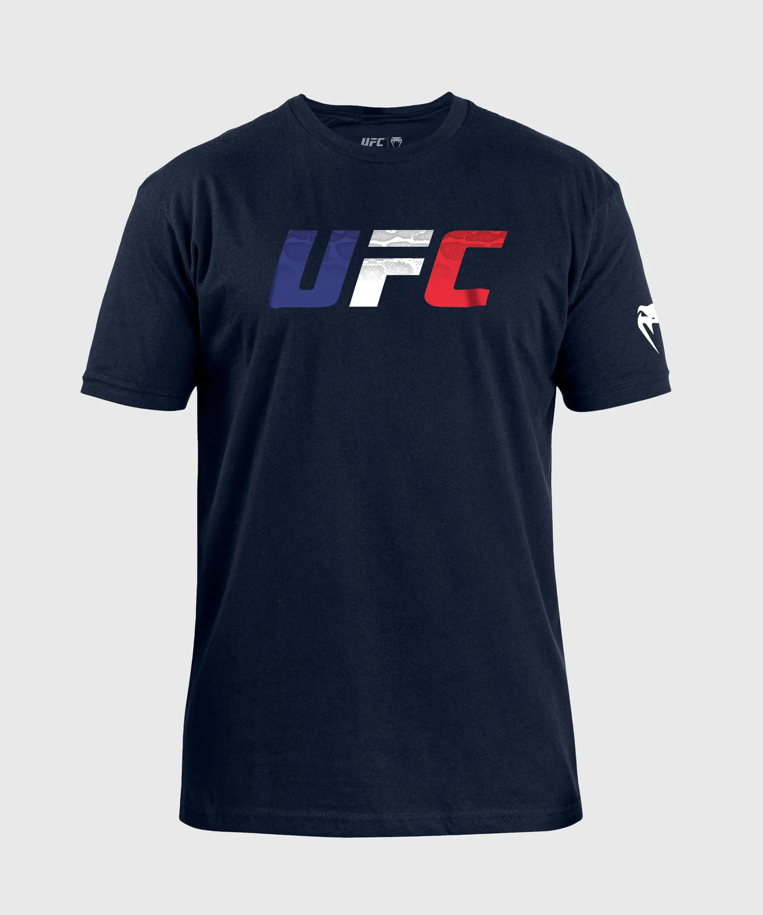 T-shirt UFC Unrivaled by Venum Drapeau Français - Bleu Marine