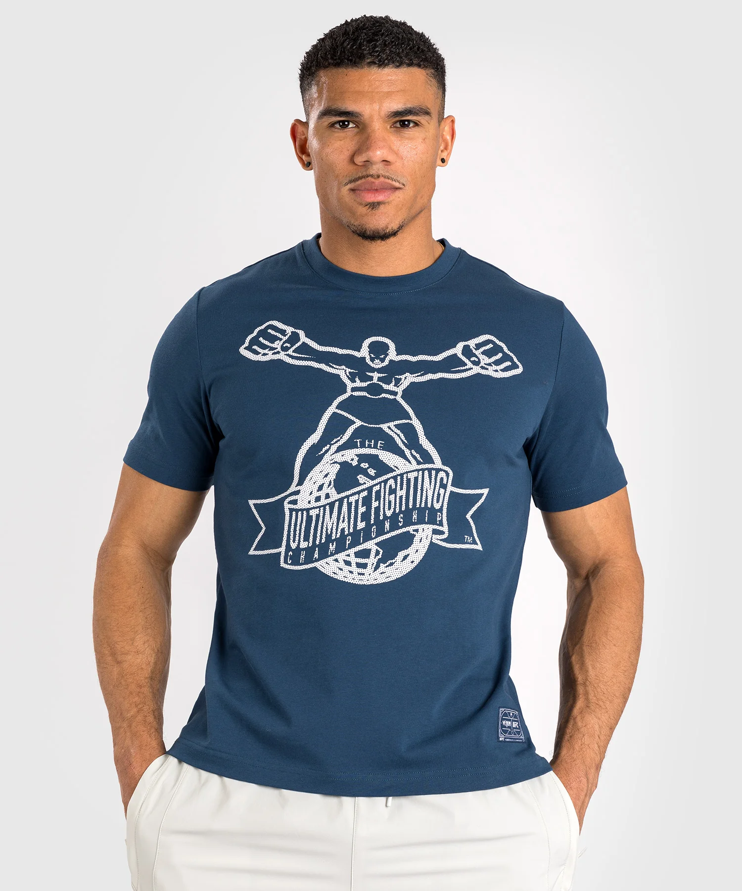 T-Shirt UFC by Venum Ulti-Man - Bleu marine/Blanc - Image 3
