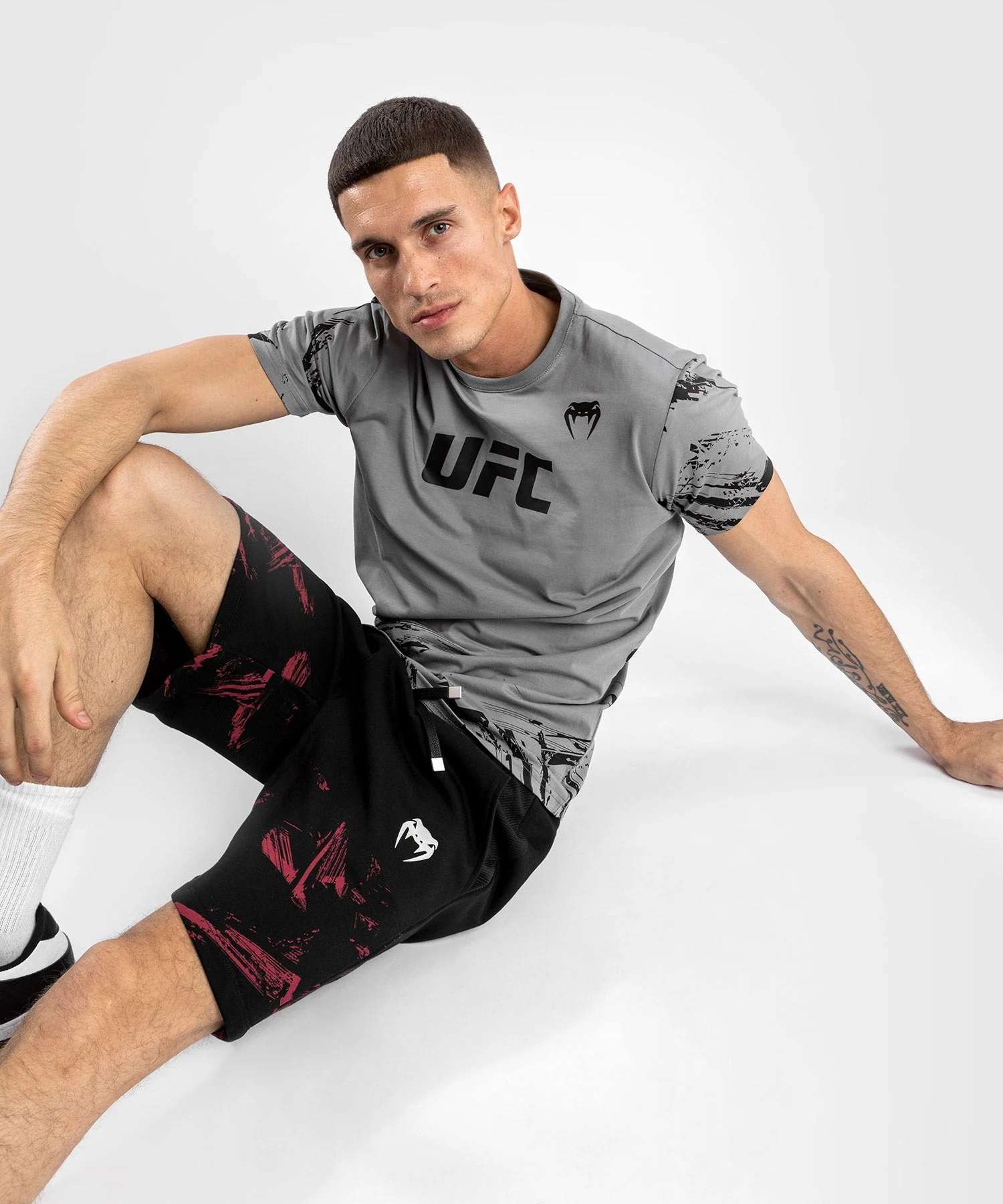 T-Shirt UFC Venum Authentic Fight Week 2.0 - Manches Courtes - Gris - Image 6