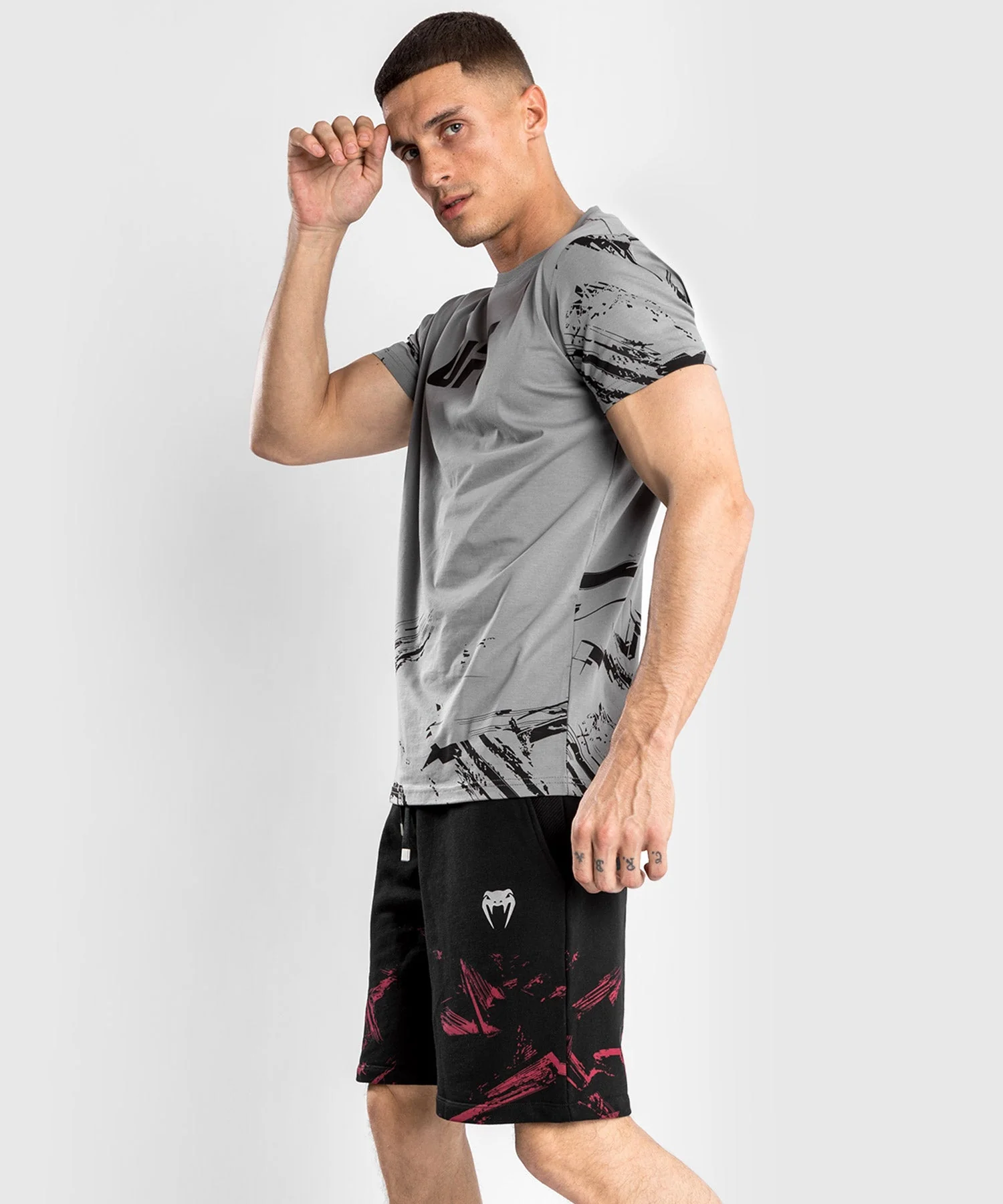 T-Shirt UFC Venum Authentic Fight Week 2.0 - Manches Courtes - Gris - Image 8