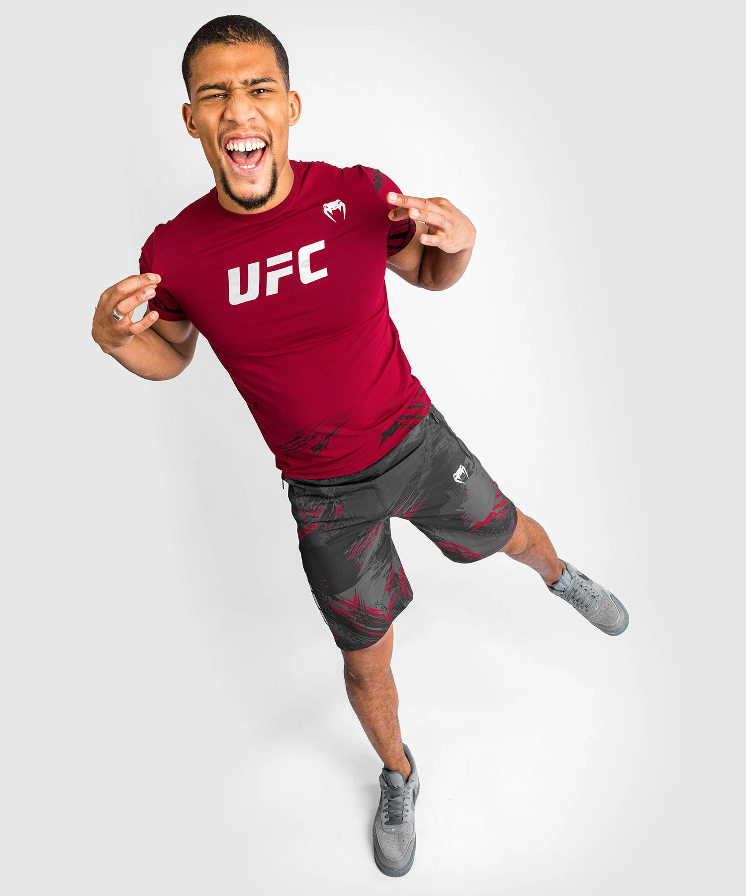 T-Shirt UFC Venum Authentic Fight Week 2.0 - Manches Courtes - Rouge - Image 2