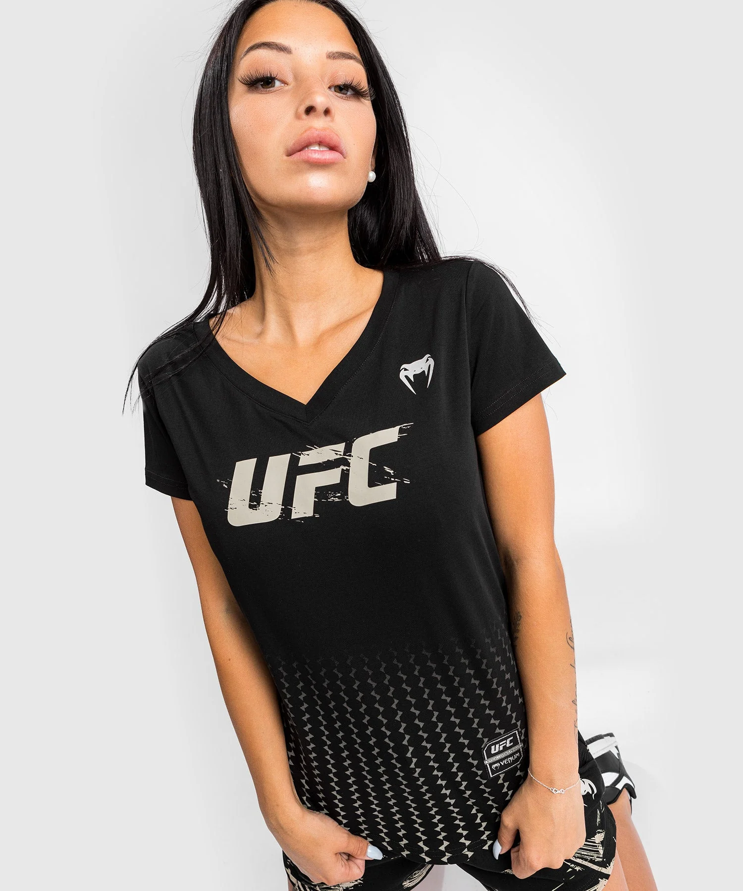 T-Shirt UFC Venum Authentic Fight Week 2.0 - Pour Femmes - Noir - Image 2