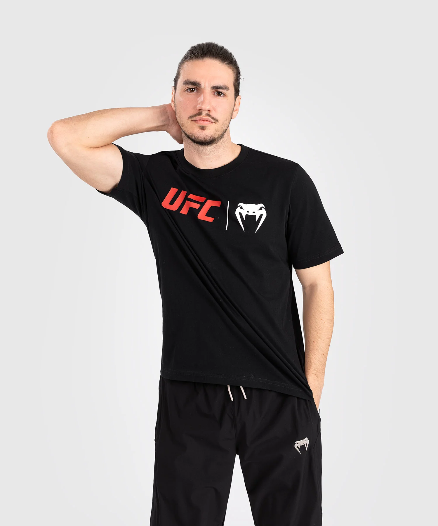 T-Shirt UFC Venum Classic - Noir/Rouge - Image 4