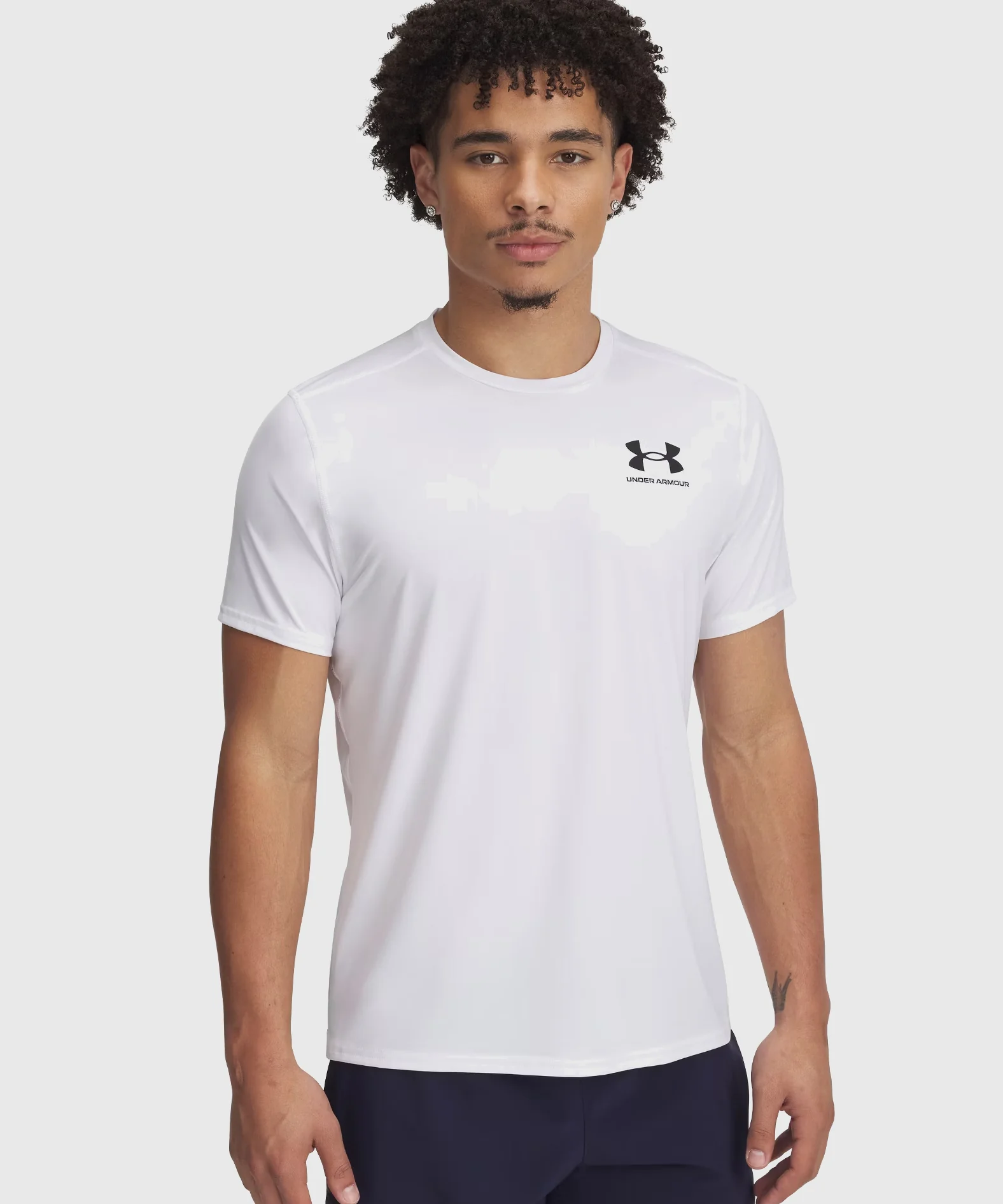 T-shirt Under Armour Ajusté Heatgear - Blanc