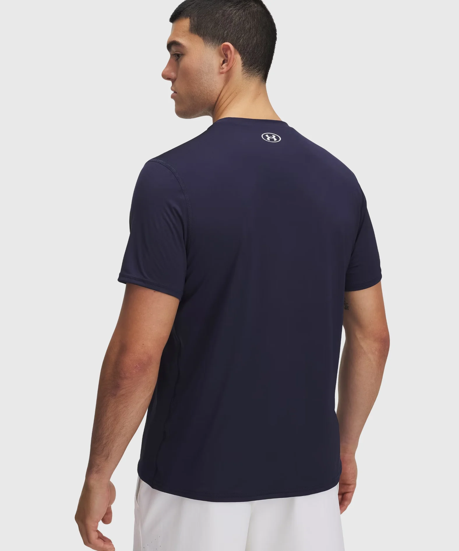 T-shirt Under Armour Ajusté Heatgear - Bleu Marine - Image 2