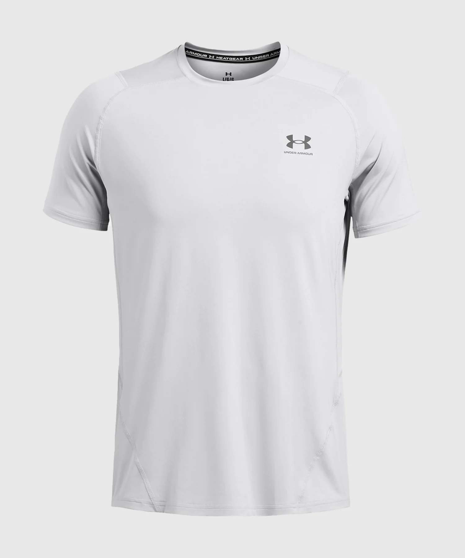 T-Shirt Under Armour Heatgear Fitted Graphic - Gris - Image 3