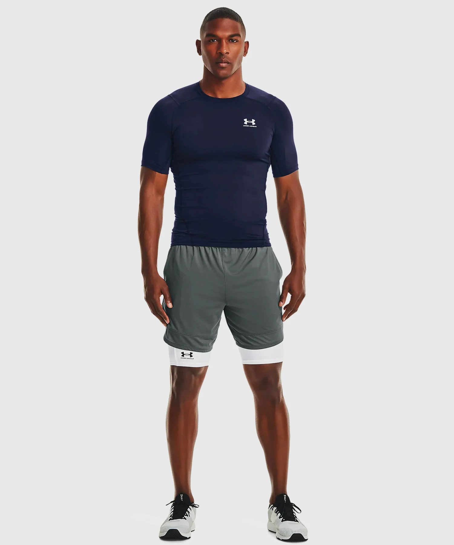 T-Shirt Under Armour Heatgear® Armour - Bleu Marine - Image 3