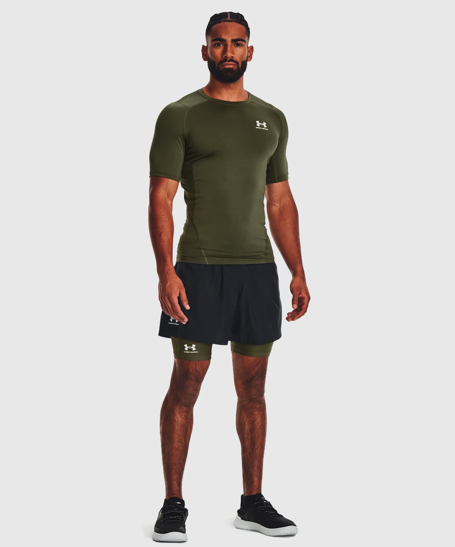 T-Shirt Under Armour Heatgear® Armour - Kaki - Image 3