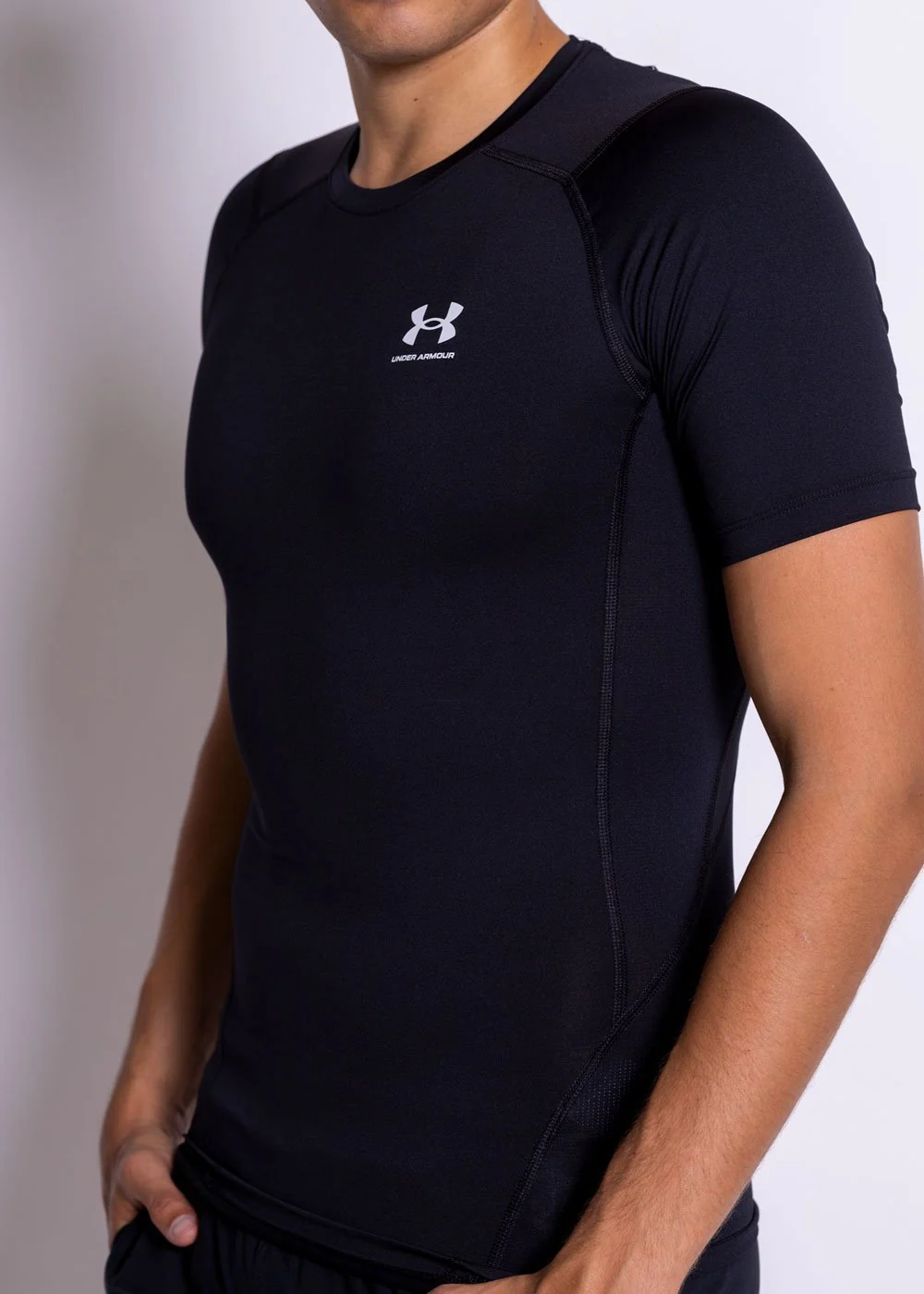 T-shirt Under Armour HeatGear® Armour - Manches Courtes - Noir - Image 3
