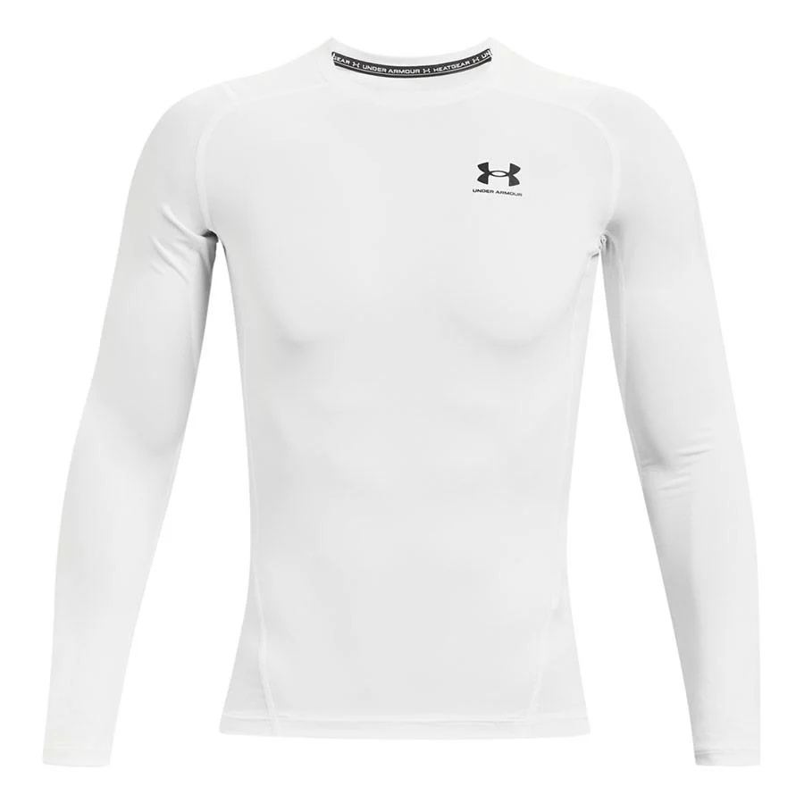 T-shirt Under Armour HeatGear® Armour - Manches Longues - Blanc - Image 3
