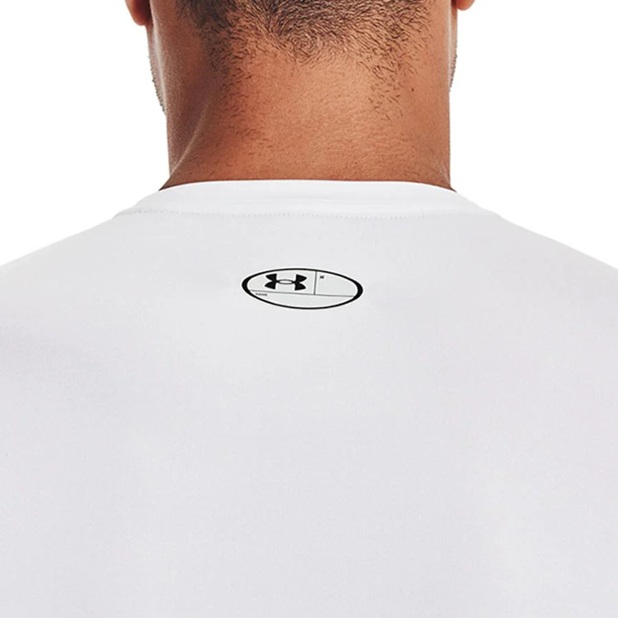 T-shirt Under Armour HeatGear® Armour - Manches Longues - Blanc - Image 5