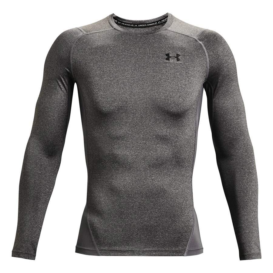 T-shirt Under Armour HeatGear® Armour - Manches Longues - Gris - Image 3