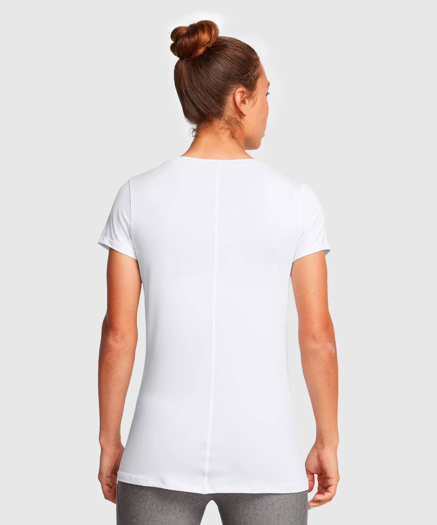T-Shirt Under Armour Heatgear® Armour Pour Femme - Blanc - Image 2
