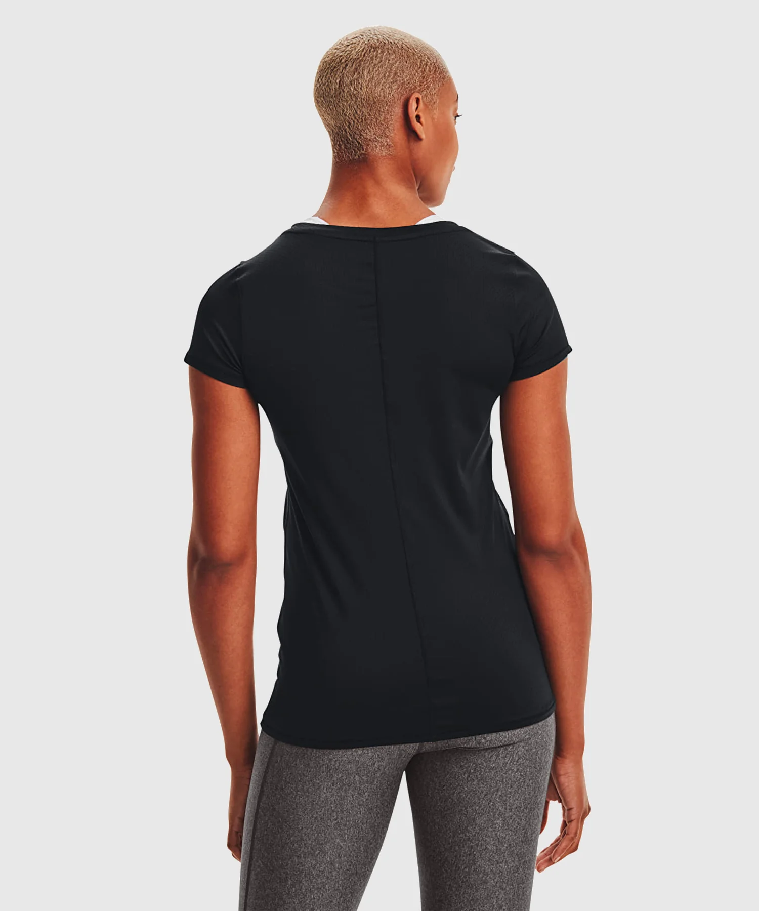 T-Shirt Under Armour Heatgear® Armour Pour Femme - Noir - Image 2