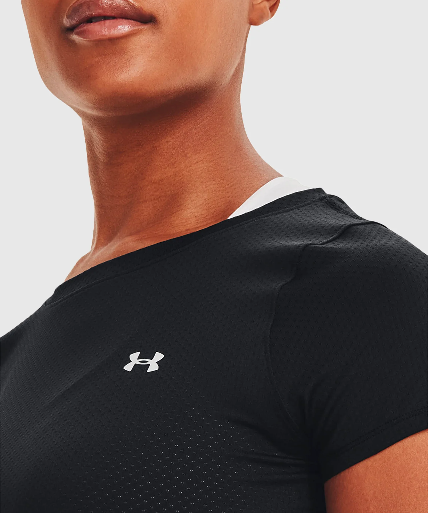 T-Shirt Under Armour Heatgear® Armour Pour Femme - Noir - Image 4