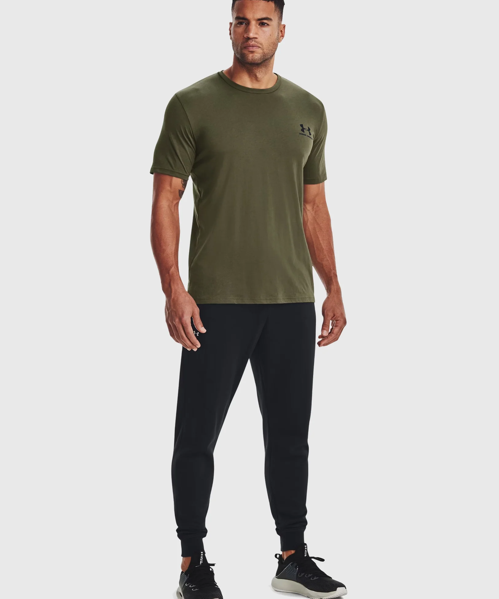 T-Shirt Under Armour Ua Sportstyle - Kaki - Image 3