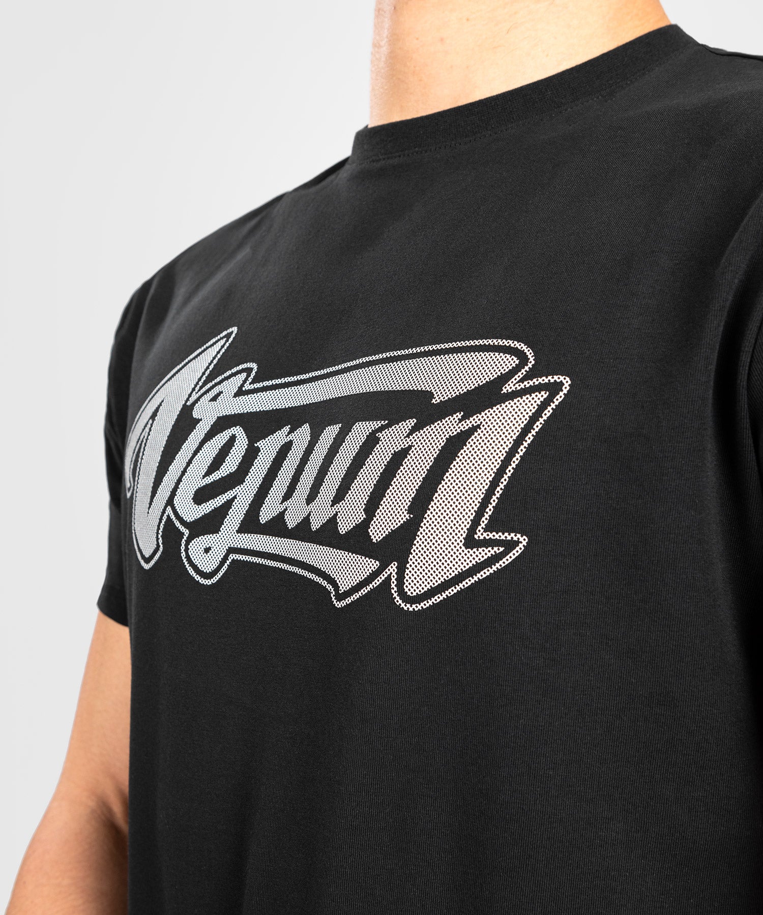 T-shirt Coupe Ajustée Venum Absolute 2.0 - Noir/Argent - Image 3