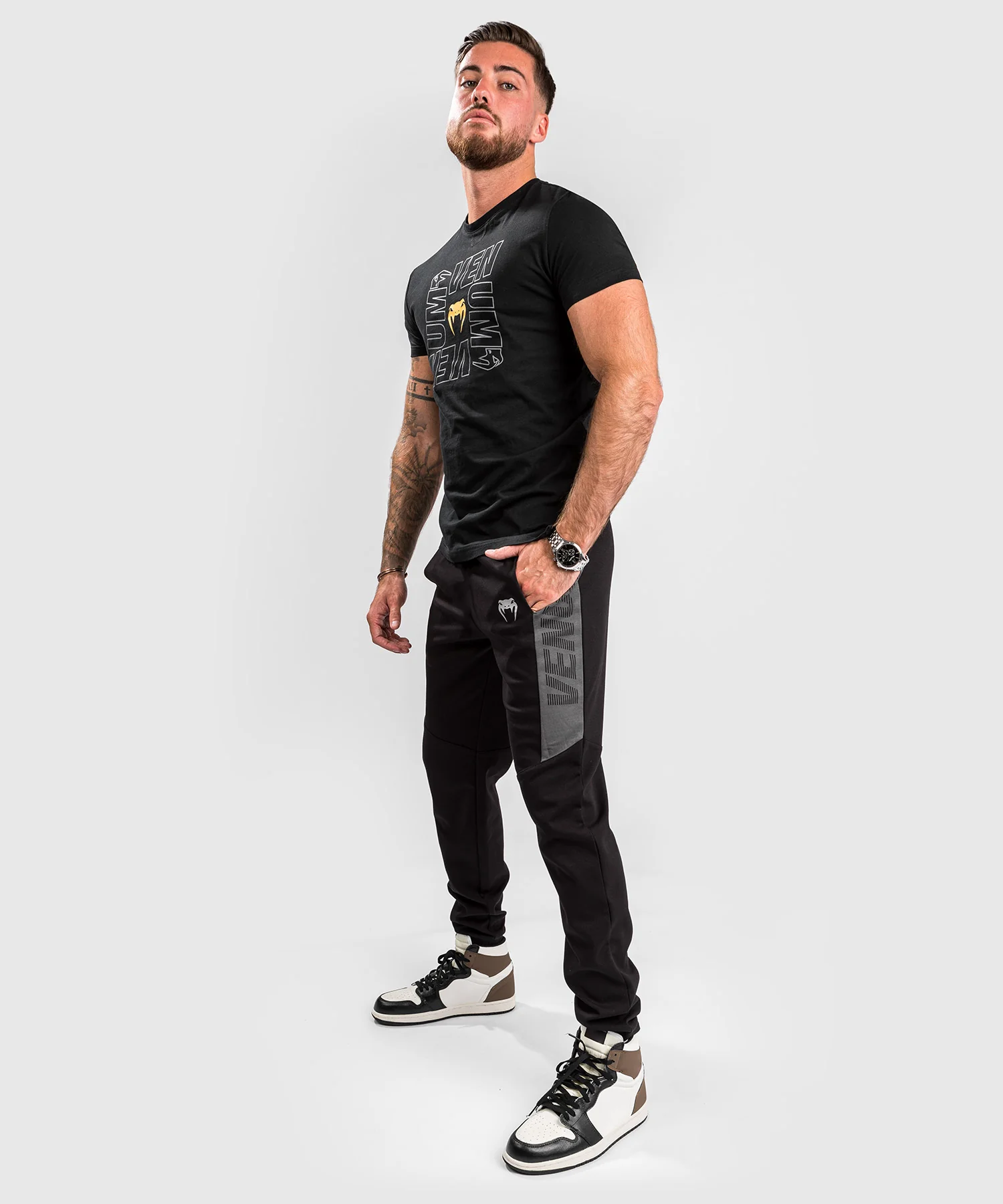 T-shirt Venum Arena - Noir/Or - Image 5