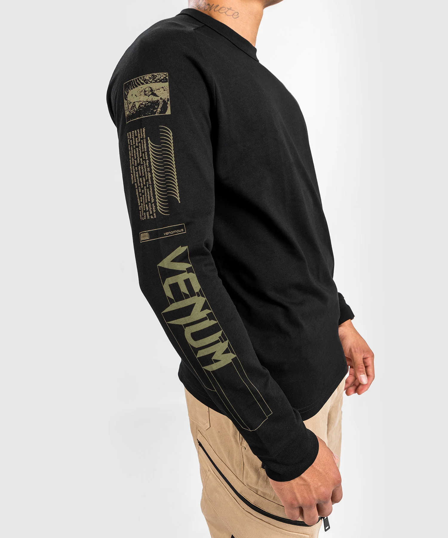 T-shirt Venum Fangs - Manches Longues - Noir - Image 5