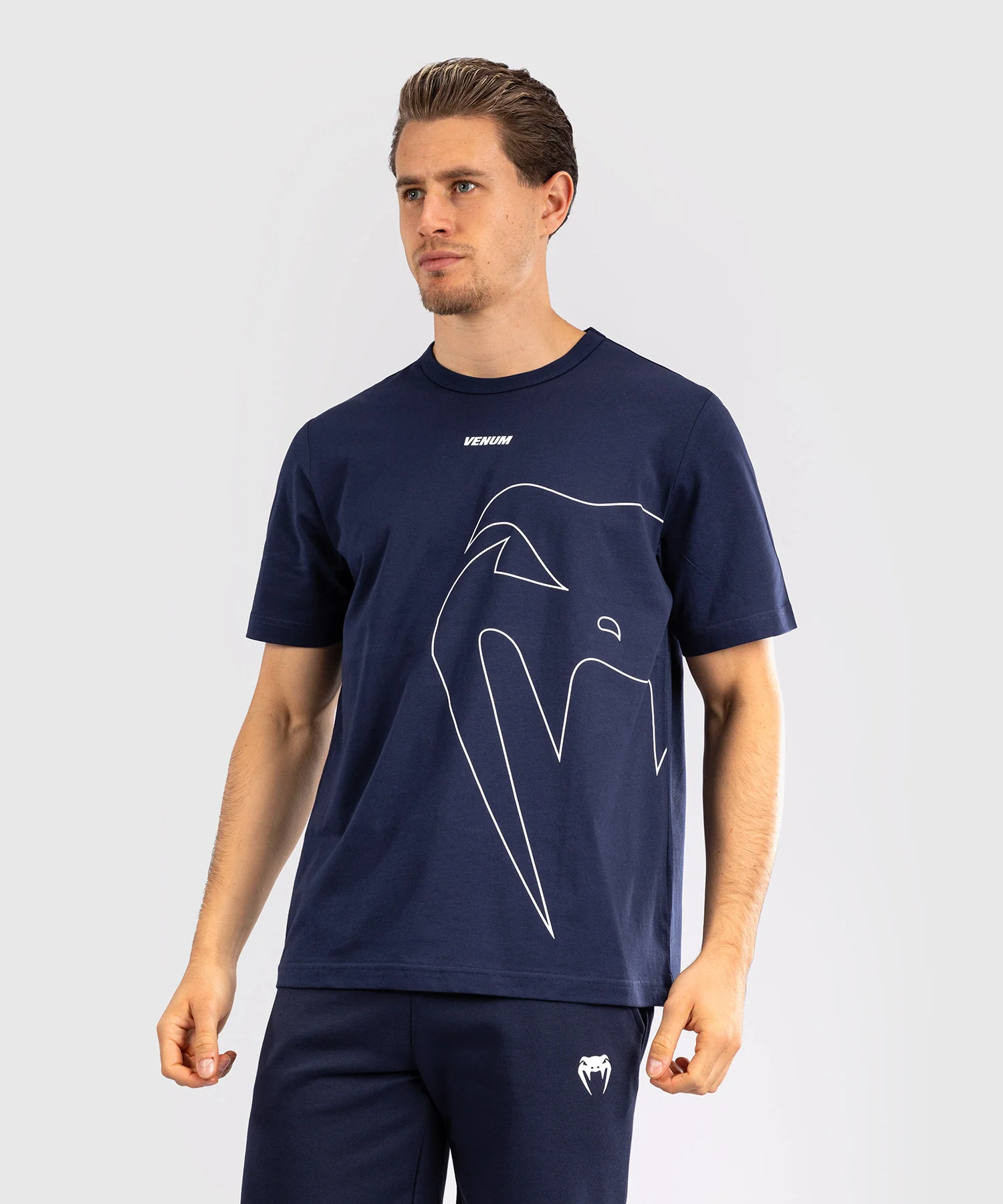 T-Shirt Venum Giant Connect pour Hommes - Bleu Marine