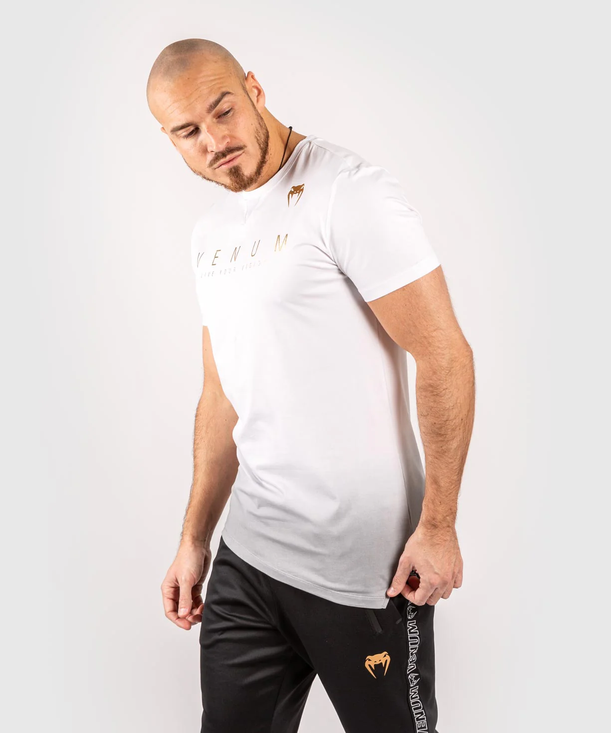 T-shirt Venum LiveYourVision - Blanc/Noir - Image 2