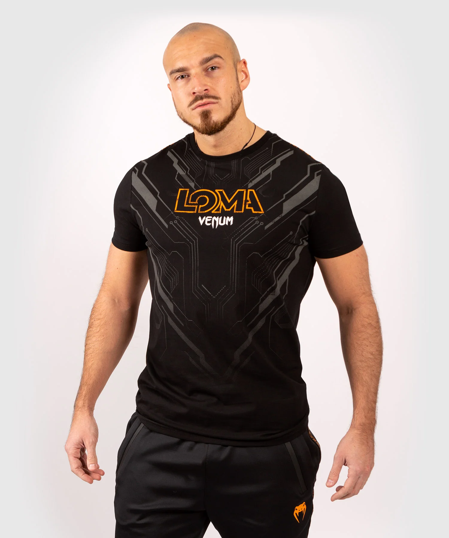 T-Shirt Venum Loma Fight 11/12 - Noir/Orange