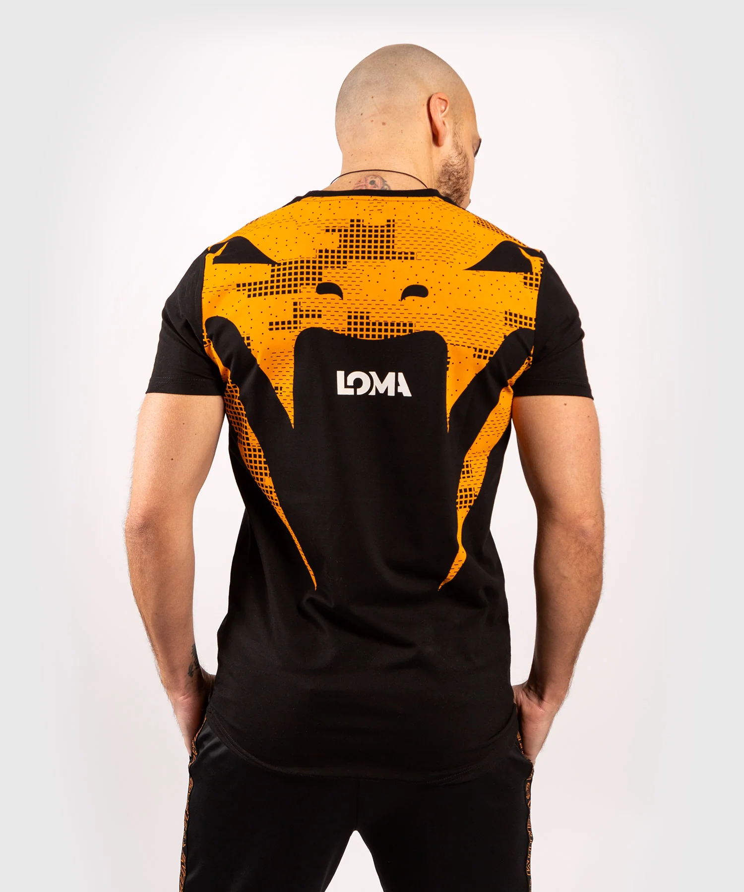T-Shirt Venum Loma Fight 11/12 - Noir/Orange - Image 2
