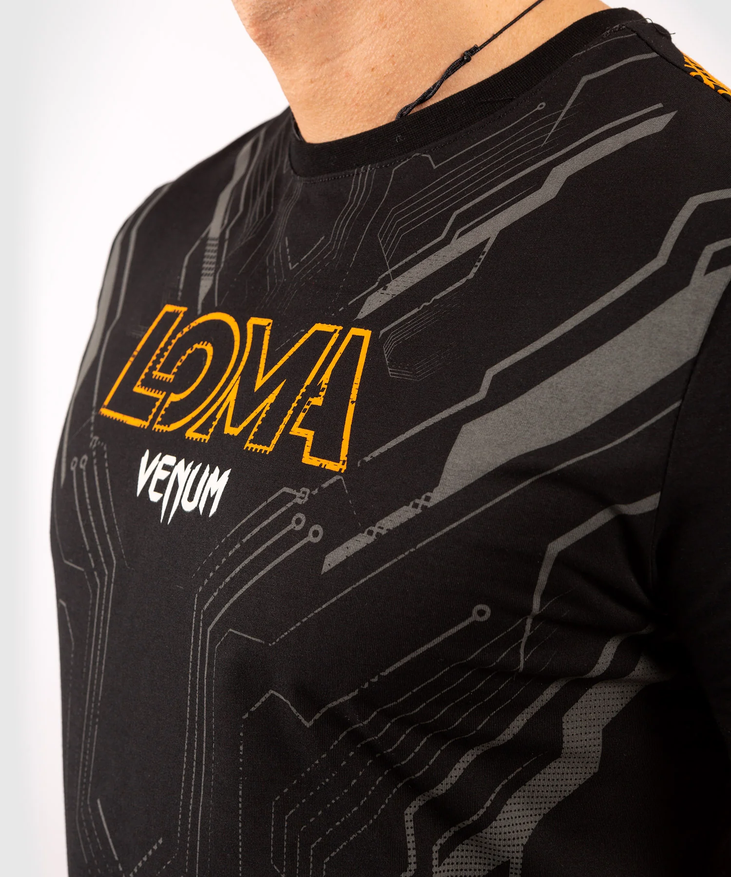 T-Shirt Venum Loma Fight 11/12 - Noir/Orange - Image 5