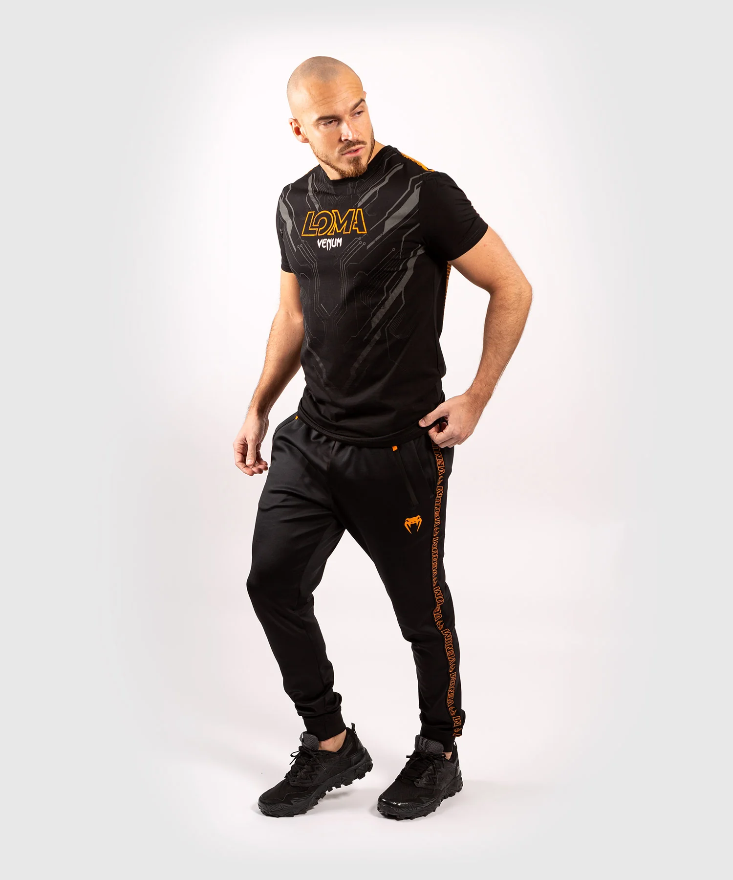 T-Shirt Venum Loma Fight 11/12 - Noir/Orange - Image 7