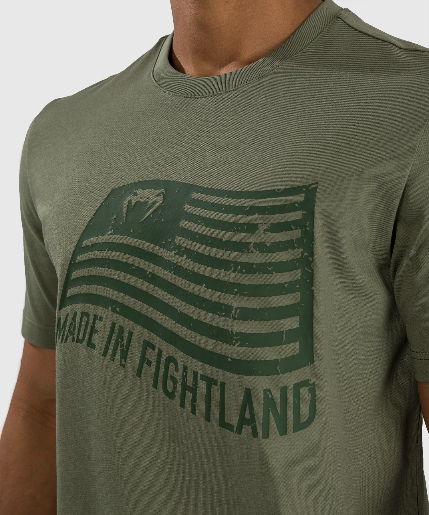 T-Shirt Venum Made in Fightland - Khaki - Image 4