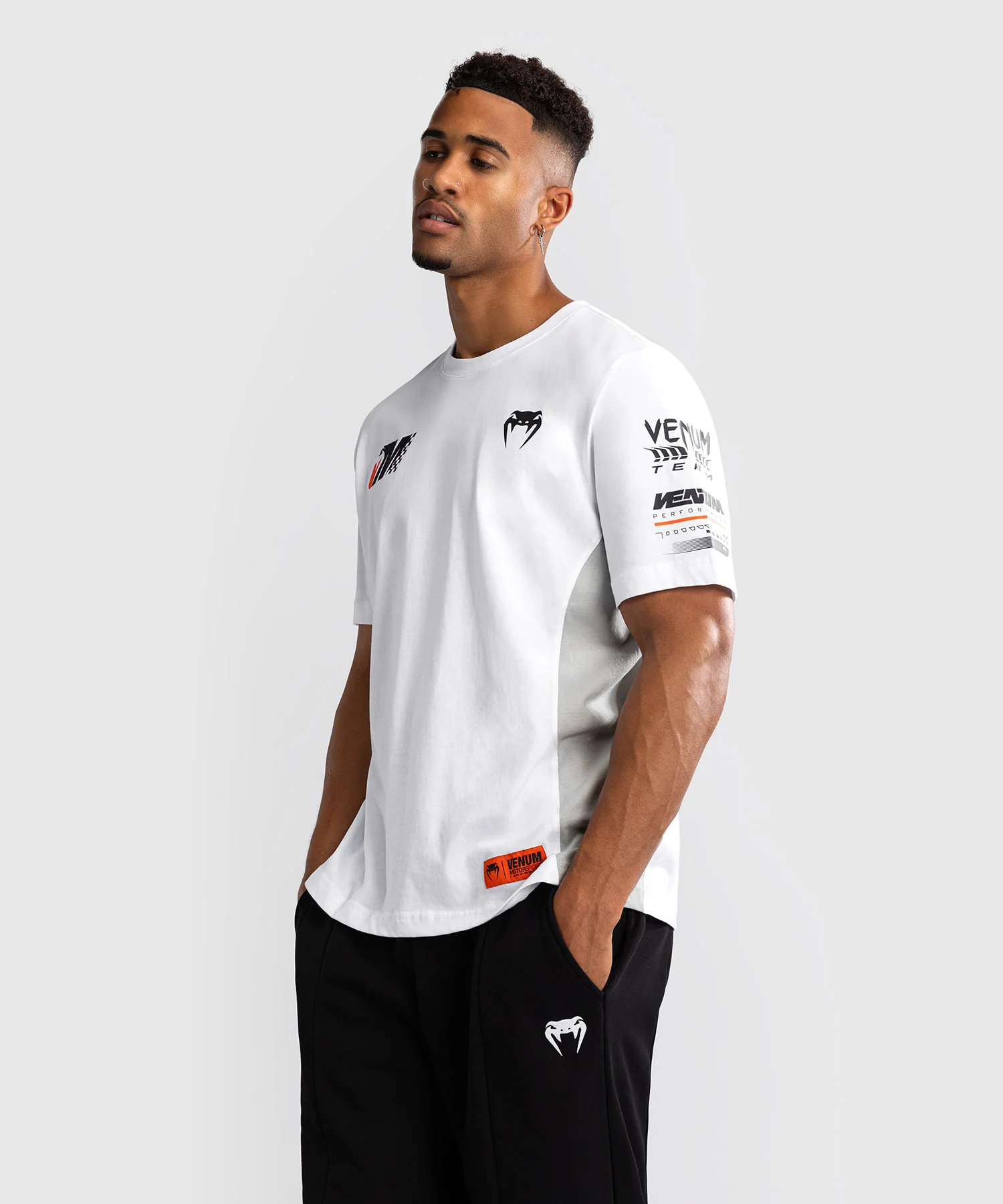 T-Shirt Venum Motorsport - Blanc Neige - Image 3