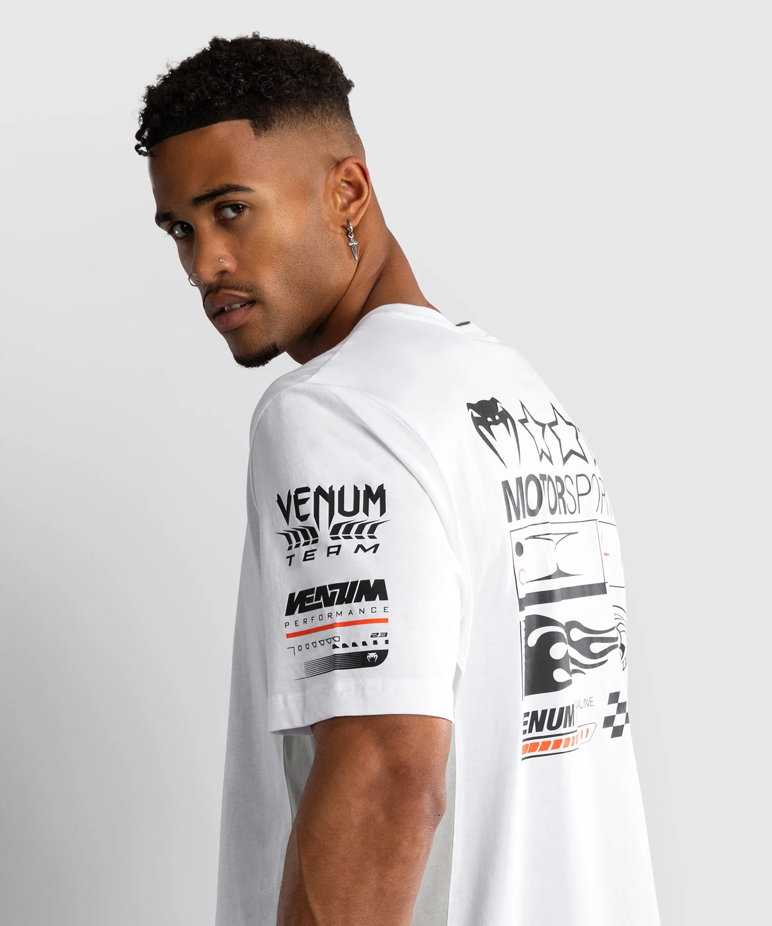 T-Shirt Venum Motorsport - Blanc Neige - Image 5