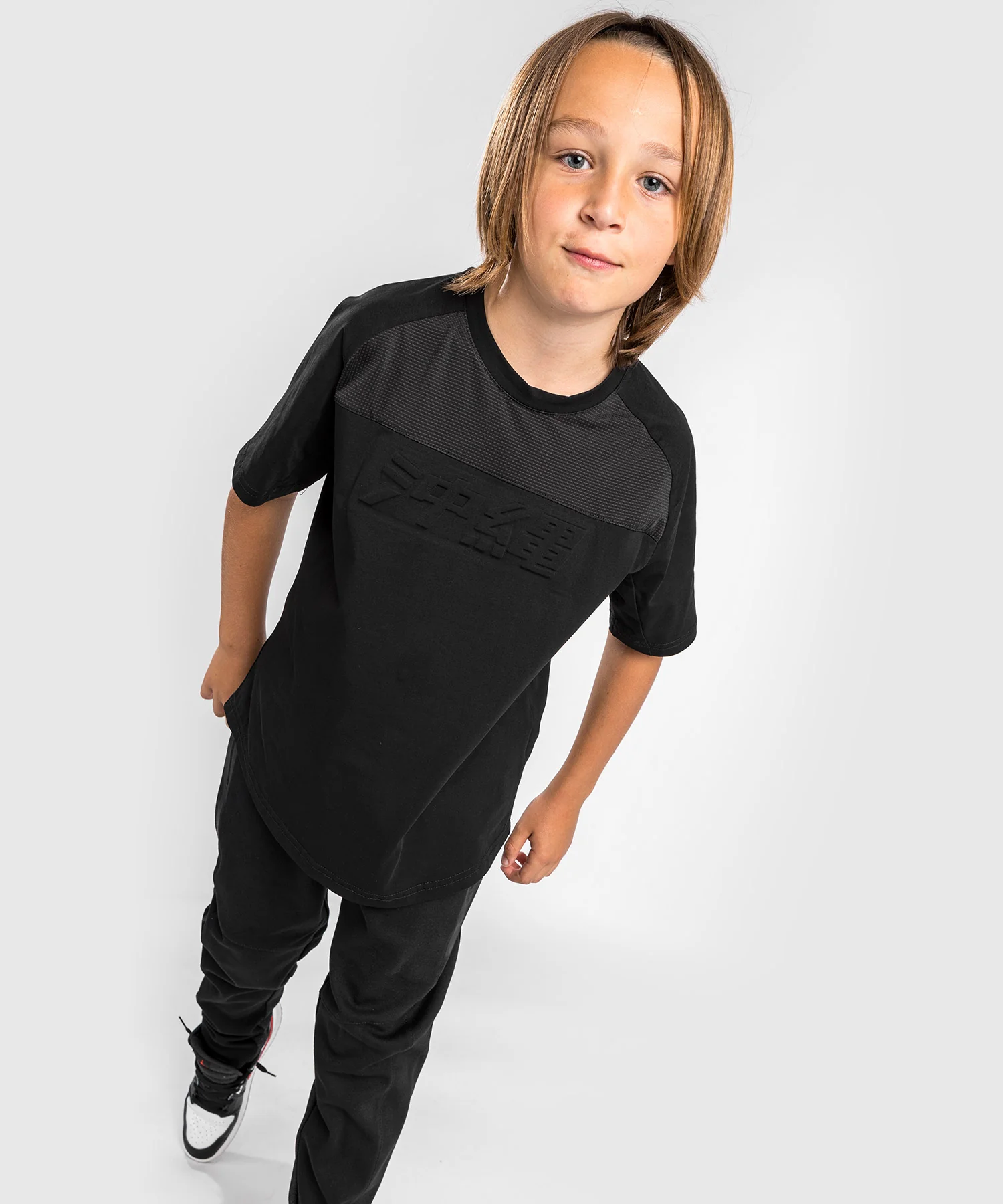 T-shirt Venum Okinawa 3.0 - Pour Enfants - Noir/Rouge - Image 2