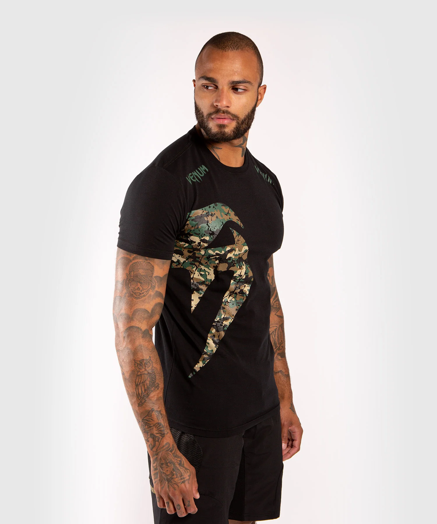 T-shirt Noir/Camo Venum Original Giant - Image 2