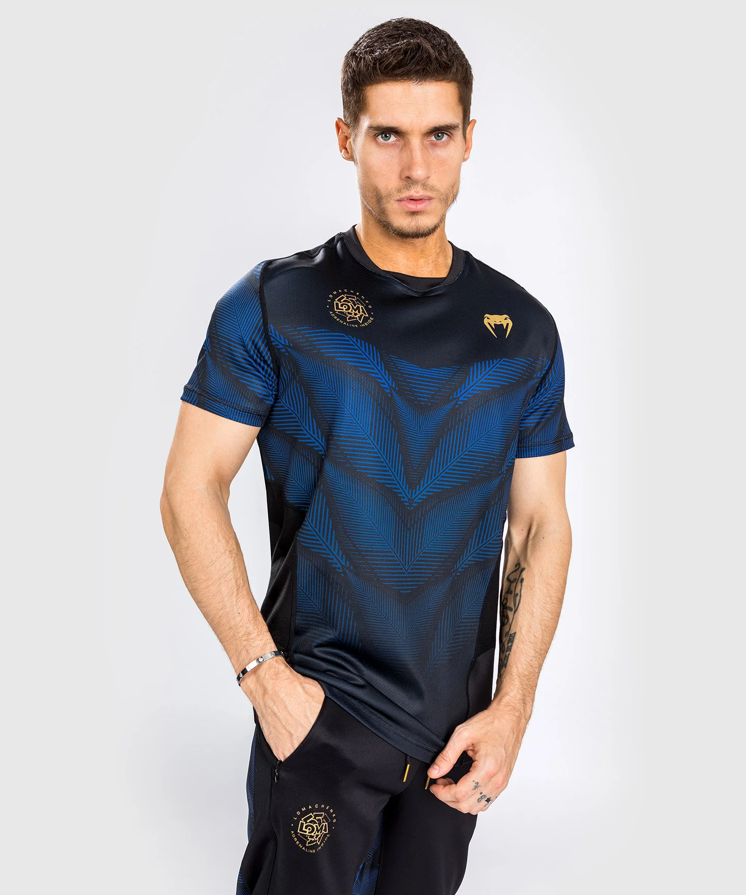 T-shirt Venum Phantom Loma Dry Tech - Noir/Bleu - Image 6