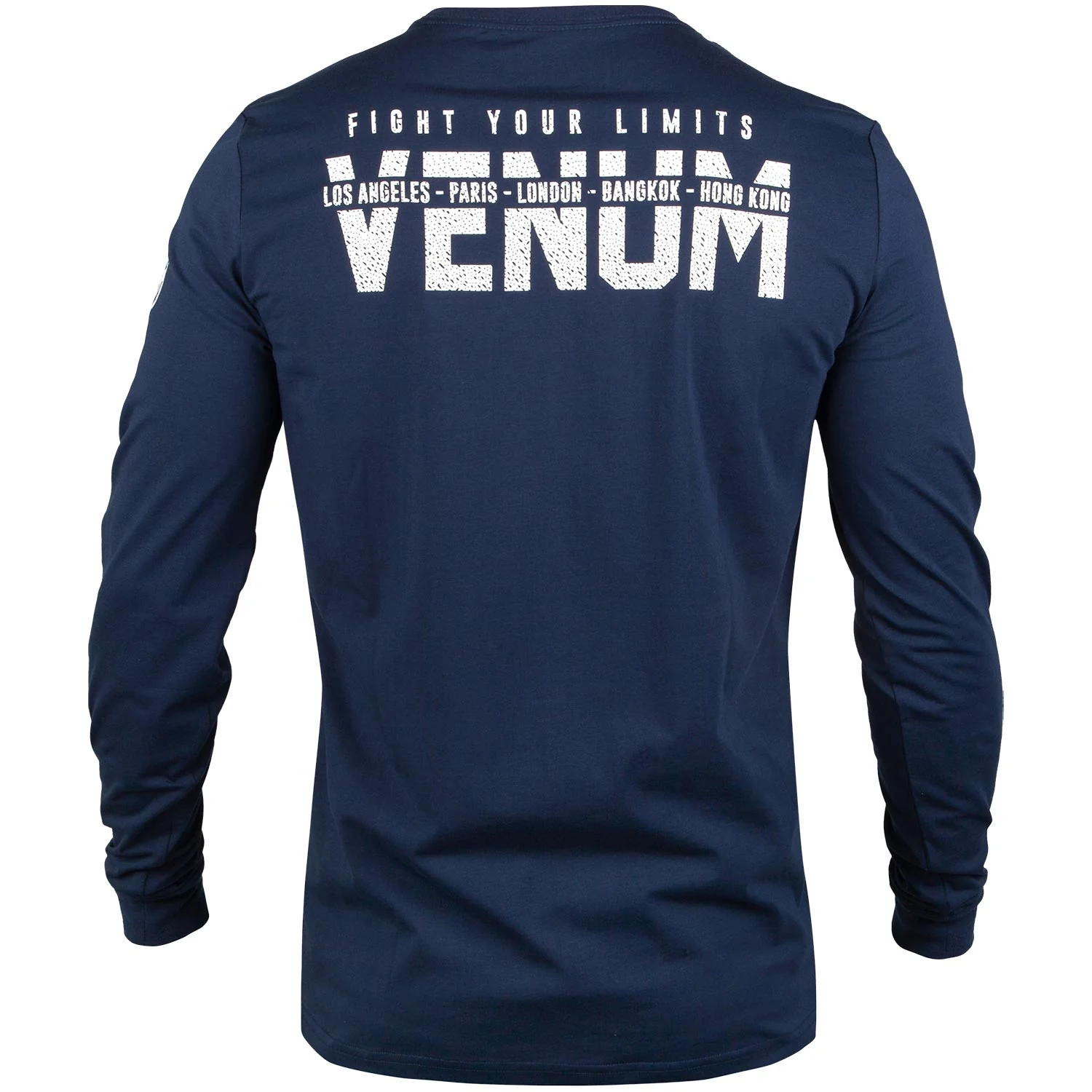 T-shirt Venum Signature - Manches longues - Bleu Marine/Blanc - Image 4