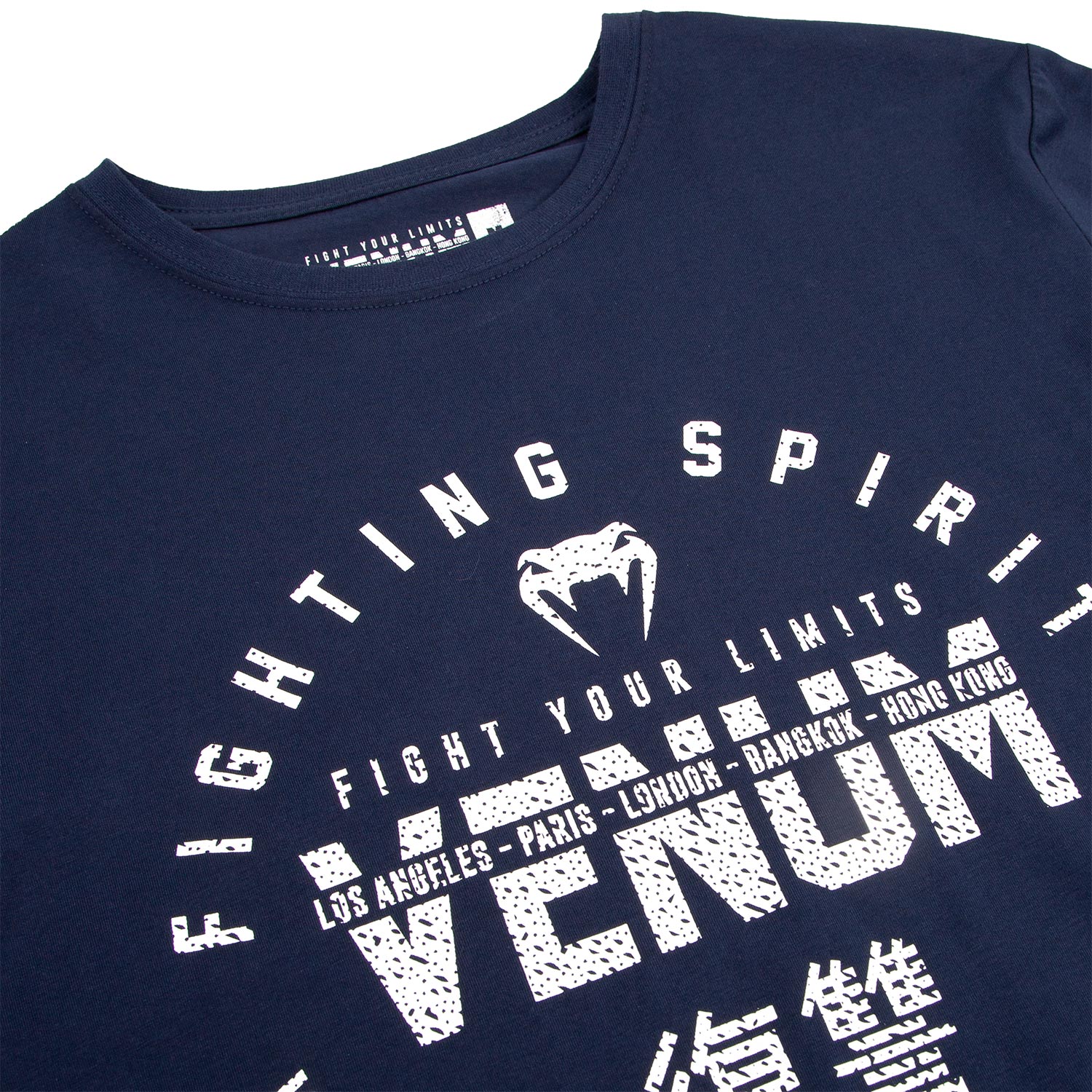 T-shirt Venum Signature - Manches longues - Bleu Marine/Blanc - Image 5