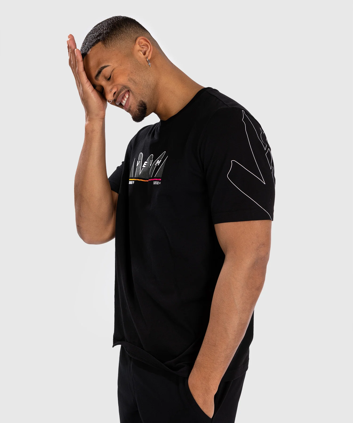 T-Shirt Venum Snake Print - Noir - Image 2
