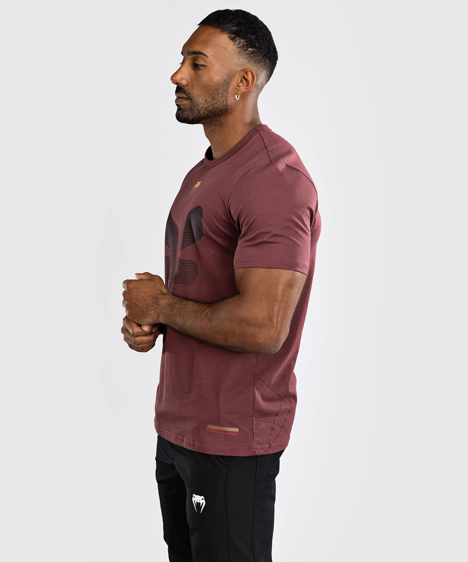 T-Shirt Venum Tactical XT- Noir/Bordeaux/Or - Image 3