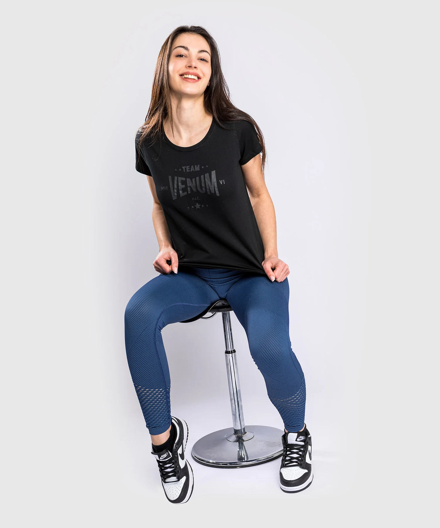 T-Shirt Venum Team 2.0 - Pour Femmes - Noir/Noir