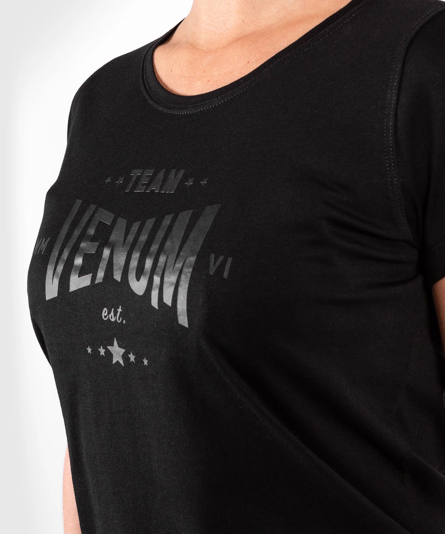 T-Shirt Venum Team 2.0 - Pour Femmes - Noir/Noir - Image 4