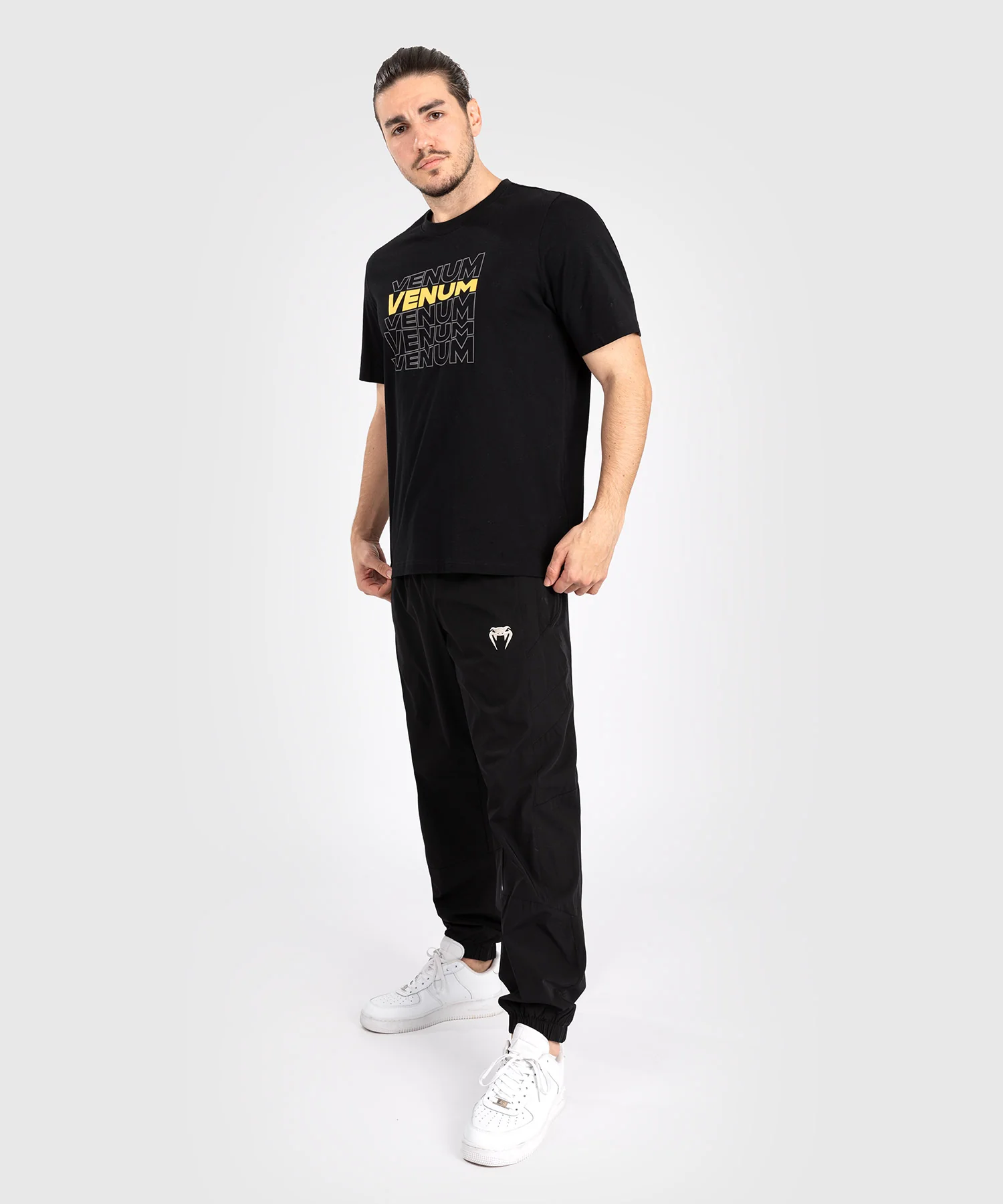 T-shirt à manches courtes pour Hommes Venum Vertigo - Noir/Jaune - Image 3